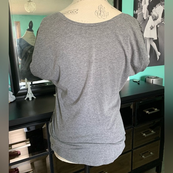 Express silver foil print top - Picture 2 of 4